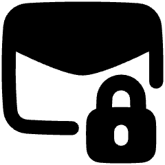Inbox Lock Icon from Plump Remix Set