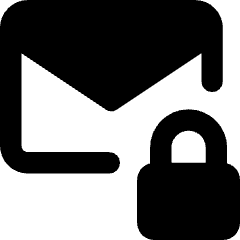 Inbox Lock Icon from Core Remix Set