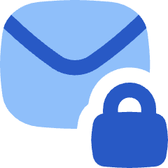 Inbox Lock Icon from Flex Flat Set
