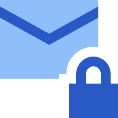 Inbox Lock Icon from Sharp Flat Set