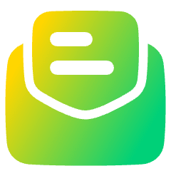 Inbox Open Icon from Plump Gradient Set