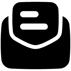 Inbox Open Icon from Plump Solid Set