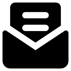 Inbox Open Icon from Core Solid Set