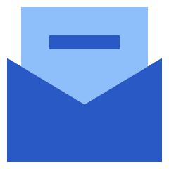 Inbox Open Icon from Sharp Flat Set