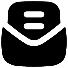 Inbox Open Icon from Flex Solid Set