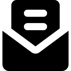 Inbox Open Icon from Micro Solid Set