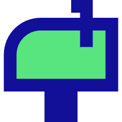 Inbox Post Icon from Sharp Pop Set
