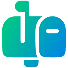 Inbox Post Icon from Plump Gradient Set