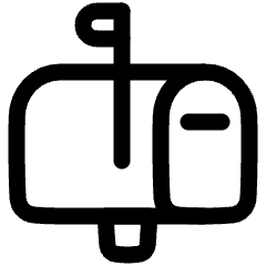 Inbox Post Icon from Plump Line Set