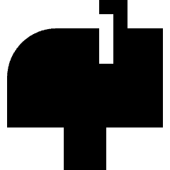 Inbox Post Icon from Sharp Solid Set