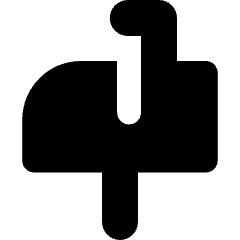 Inbox Post Icon from Micro Solid Set
