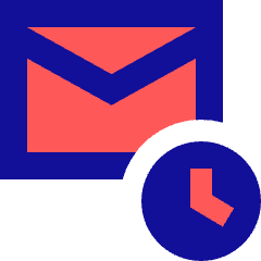 Inbox Schedule Icon from Sharp Pop Set