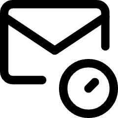 Inbox Schedule Icon from Core Line Set