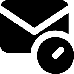 Inbox Schedule Icon from Core Solid Set