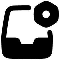 Inbox Setting Bolt Nut Icon from Plump Remix Set