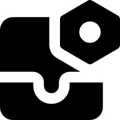 Inbox Setting Bolt Nut Icon from Core Solid Set