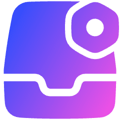 Inbox Setting Bolt Nut Icon from Plump Gradient Set