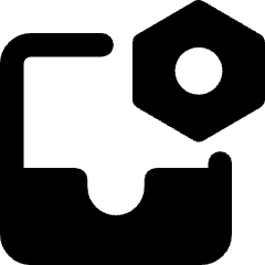 Inbox Setting Bolt Nut Icon from Core Remix Set