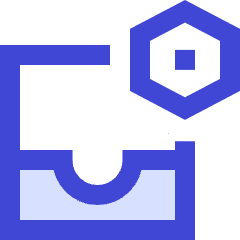 Inbox Setting Bolt Nut Icon from Sharp Duo Set