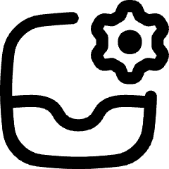 Inbox Setting Gear Icon from Flex Line Set