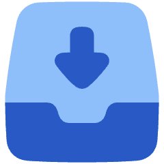 Inbox Tray 1 Icon from Plump Flat Set