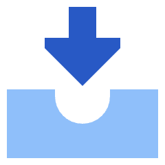 Inbox Tray 1 Icon from Sharp Flat Set