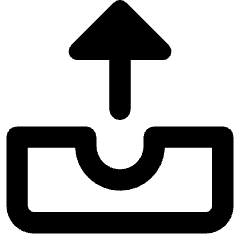 Inbox Tray 2 Icon from Core Remix Set