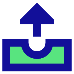 Inbox Tray 2 Icon from Sharp Pop Set