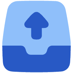 Inbox Tray 2 Icon from Plump Flat Set