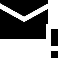 Inbox Warning Icon from Sharp Solid Set