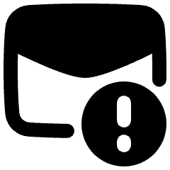 Inbox Warning Icon from Plump Remix Set