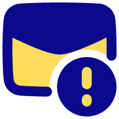 Inbox Warning Icon from Plump Pop Set