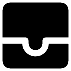 Inbox Icon from Core Solid Set