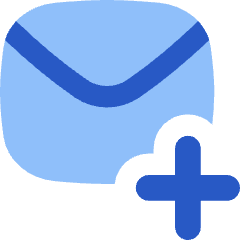 Mail Add Icon from Flex Flat Set