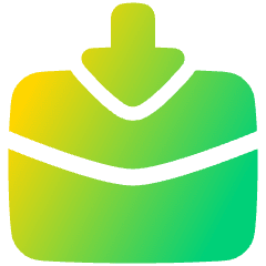 Mail Incoming Icon from Plump Gradient Set