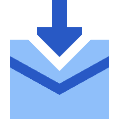 Mail Incoming Icon from Sharp Flat Set