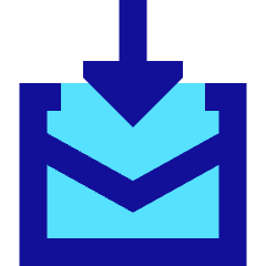 Mail Incoming Icon from Sharp Pop Set
