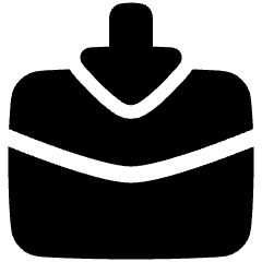 Mail Incoming Icon from Plump Solid Set