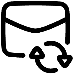 Mail Loading Icon from Plump Line Set