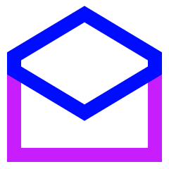 Mail Mark As Read Icon from Sharp Neon Set