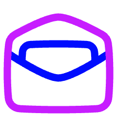 Mail Mark As Read Icon from Plump Neon Set