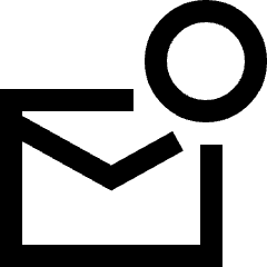 Mail Notification Icon from Sharp Line Set