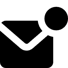 Mail Notification Icon from Micro Solid Set