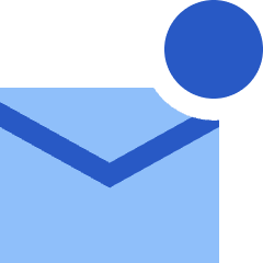 Mail Notification Icon from Sharp Flat Set