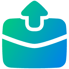 Mail Outgoing Icon from Plump Gradient Set