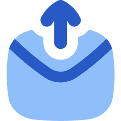 Mail Outgoing Icon from Flex Flat Set