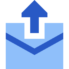 Mail Outgoing Icon from Sharp Flat Set