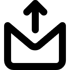 Mail Outgoing Icon from Micro Line Set