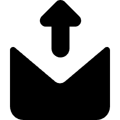 Mail Outgoing Icon from Micro Solid Set