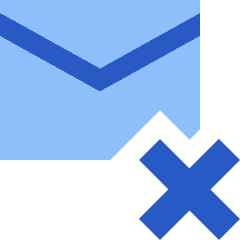 Mail Remove Icon from Sharp Flat Set